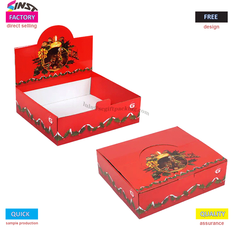 Julebordsskjermstativ klassisk fargevalg tenner skrivebordsfestlig seremonifølelse