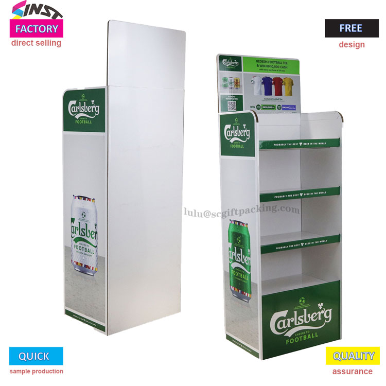 Hvordan kan Beer Corrugated Display Rack tenne fansens entusiasme for forbruk?