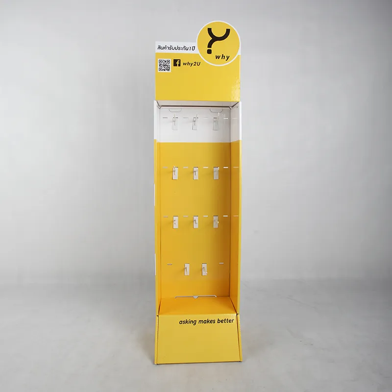 Cardboard Display Stand with Hooks
